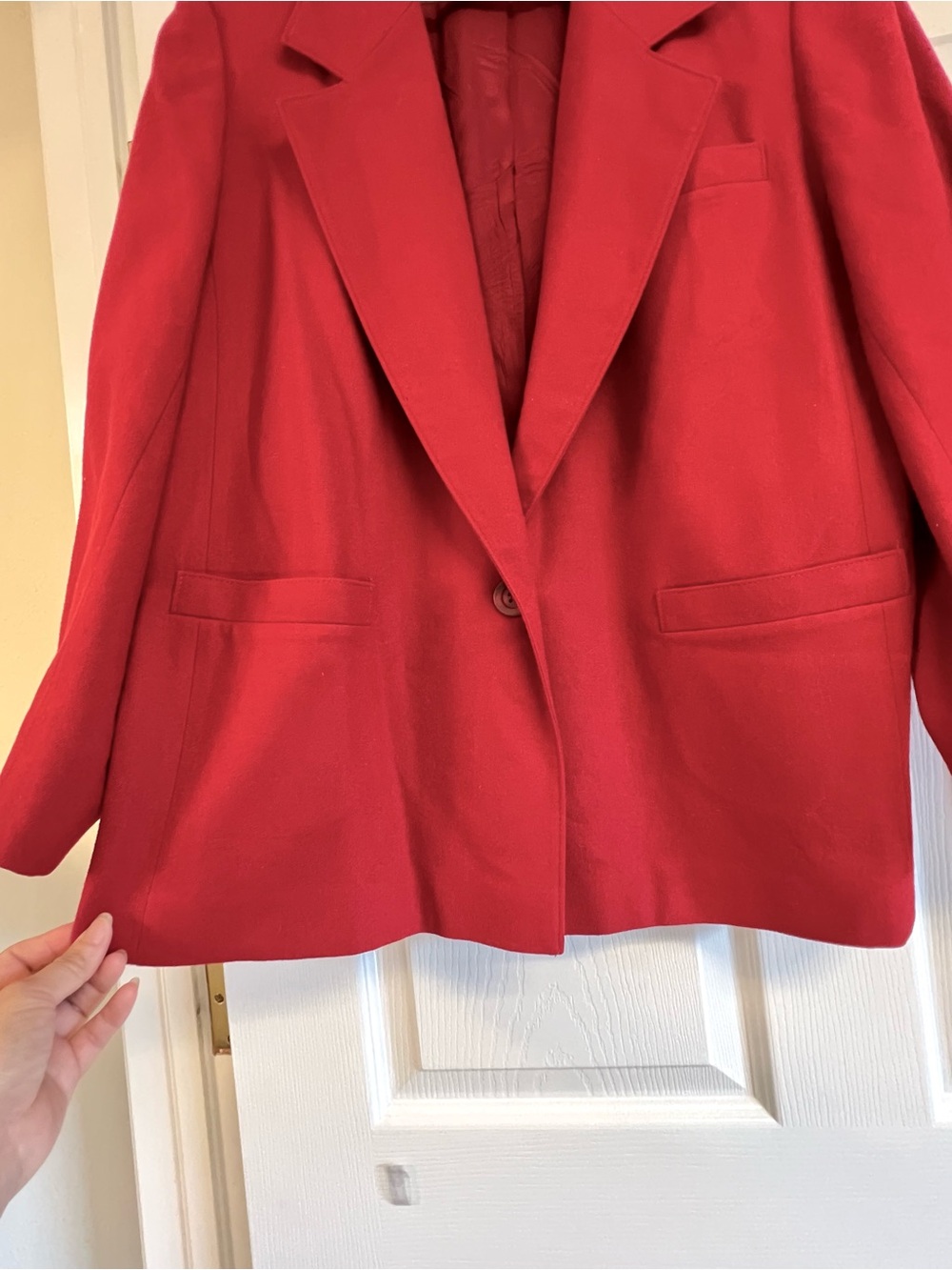 Vintage Pendleton Plus 20W Red Virgin Wool Blazer Jacket Women’s USA Made luxury - Picture 10 of 11